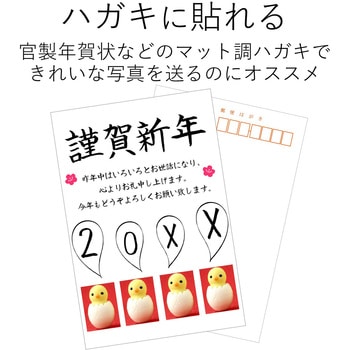 フォトシール 耐水 光沢 こすれに強い エレコム