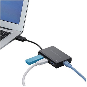 Lan Gtju3h3 有線lanアダプタ Usb3 0 Usb Hub付 1個 ロジテック 通販サイトmonotaro
