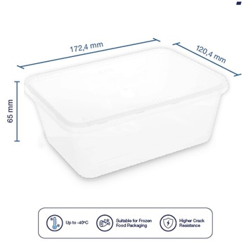 Kiip SLappeR キープスラッパー 保存容器 長方形 Frozenタイプ 250個入り ミヤゲン