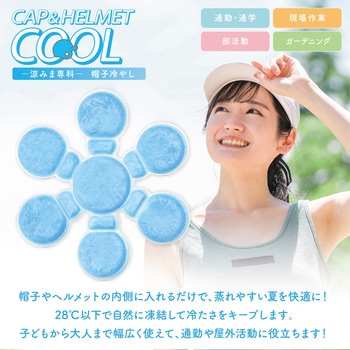 涼みま専科 帽子冷やし PCM 冷感パッド AFF WARE