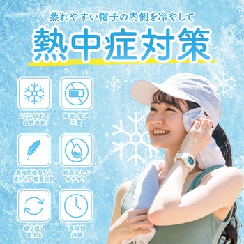 涼みま専科 帽子冷やし PCM 冷感パッド AFF WARE