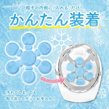 涼みま専科 帽子冷やし PCM 冷感パッド AFF WARE