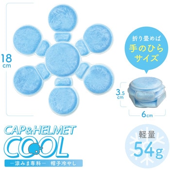 涼みま専科 帽子冷やし PCM 冷感パッド AFF WARE