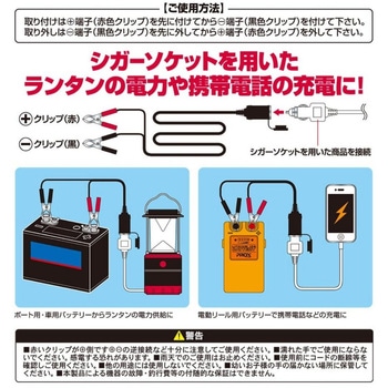 バッテリークリップシガーソケット PROX(プロックス)