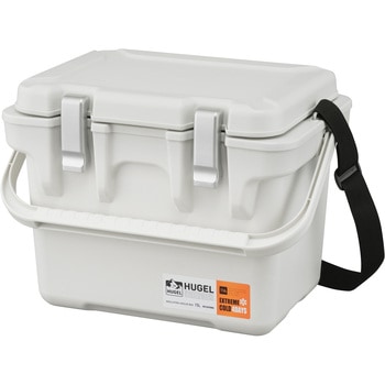 HUGEL 真空断熱クーラーボックス 15L【ホワイト/グレー】 アイリスオーヤマ