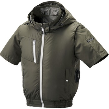 8845 The tough 空調風神服チタンフード半袖ブルゾン サイドファン仕様(ウェアのみ) アタックベース 18234986