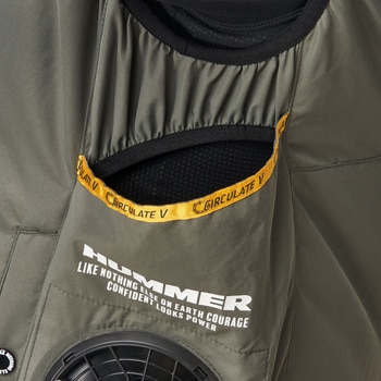 HUMMER 空調風神服チタンベスト サイドファン仕様(ウェアのみ) アタックベース