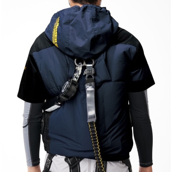 HUMMER 空調風神服チタンフード半袖ブルゾン サイドファン仕様(ウェアのみ) アタックベース