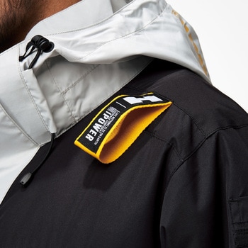 HUMMER 空調風神服チタンフード半袖ブルゾン サイドファン仕様(ウェアのみ) アタックベース