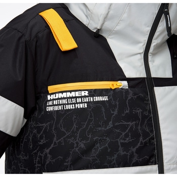 HUMMER 空調風神服チタンフード半袖ブルゾン サイドファン仕様(ウェアのみ) アタックベース