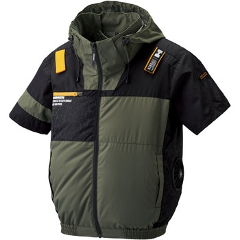 HUMMER 空調風神服チタンフード半袖ブルゾン サイドファン仕様(ウェアのみ) アタックベース