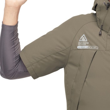 空調風神服チタンフード半袖ブルゾン アタックベース