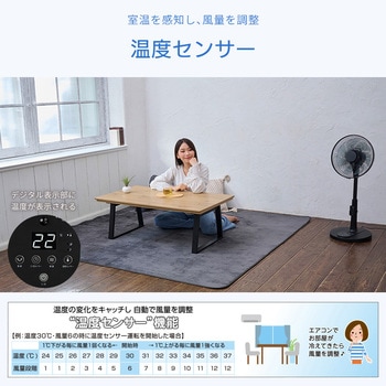 温度センサー付きDCリビング扇風機 ユアサ(ユアサプライムス)
