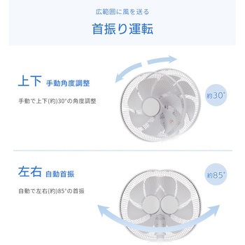 温度センサー付きDCリビング扇風機 ユアサ(ユアサプライムス)
