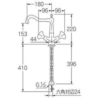 2ハンドル混合栓 カクダイ