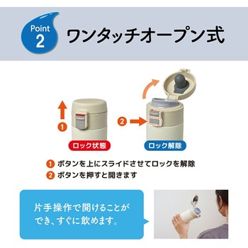 軽量 ワンタッチボトル アイボリー パークレーン