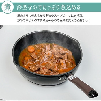吹きこぼれにくいフライパン20cm パークレーン