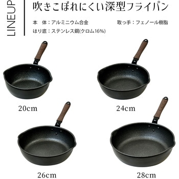 吹きこぼれにくいフライパン24cm - パークレーン