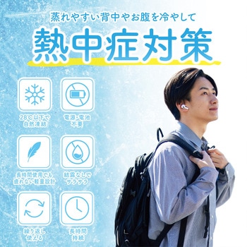 涼みま専科 背中冷やし PCM 冷感パッド AFF WARE