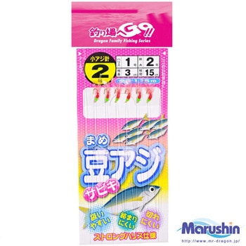豆アジサビキ ピンク - マルシン漁具