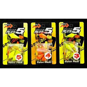 穴ブラ5(5個入) オレンジ マルシン漁具