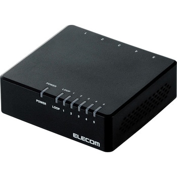 スイッチングハブ 5ポート 10/100M 電源外付ACアダプタ マグネット付 プラスチック筐体 EHC-F05PA エレコム