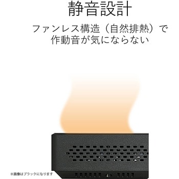 スイッチングハブ 5ポート 10/100M 電源外付ACアダプタ マグネット付 プラスチック筐体 EHC-F05PA エレコム