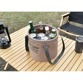 ラウンドバケット10L ベージュ パークレーン