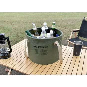 ラウンドバケット20L カーキ パークレーン