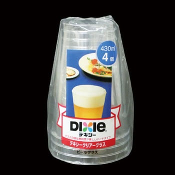 クリアーグラスビール 430ml(4個入) 日本デキシー