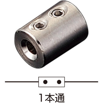 ワイヤー止め 1本通 H-18(2ヶ入) 友屋
