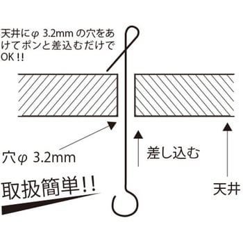 ヒートンロット棒  ラクラクタイプ(10本入) 友屋