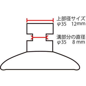 吸着盤 横溝タイプ (50ヶ入) 友屋