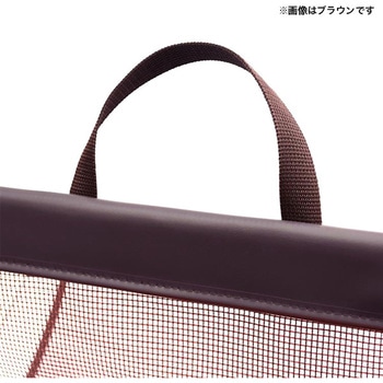 セルフワゴン持手付メッシュ×レザー調 友屋