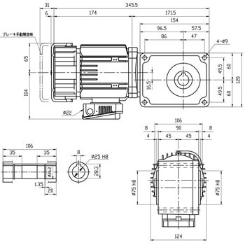 VC01-080BH �������u���[�L�t�M���[�h���[�^ �x�m�ϑ��@ 18317373