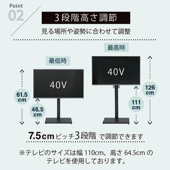 テレビスタンド 収納付き ラックセット幅105 コード隠し 角度調整 高さ調整 壁掛け風 壁寄せ ジェイケイ・プラン