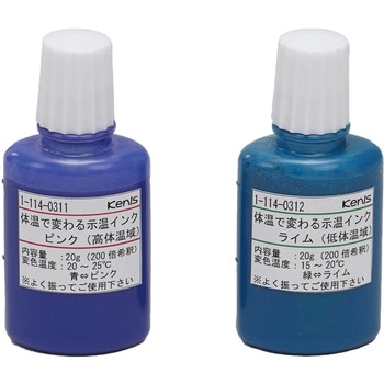 体温で変わる示温インク ケニス