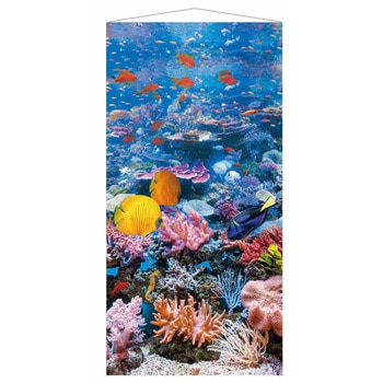 夏の壁装飾 店舗・オフィス タペストリー ブルーマリン 90×180cm - ストア・エキスプレス