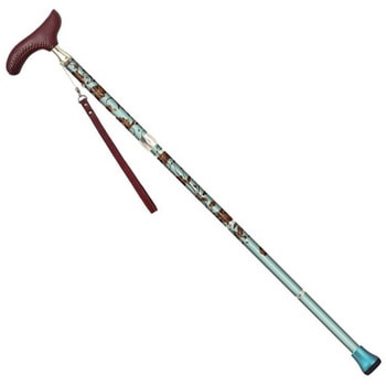 ソフトグリップ伸縮アルミ杖 グリーン - ミキ