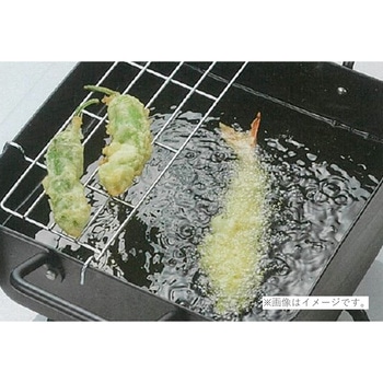 ワイドなIH対応鉄製正方型天ぷら鍋 パール金属