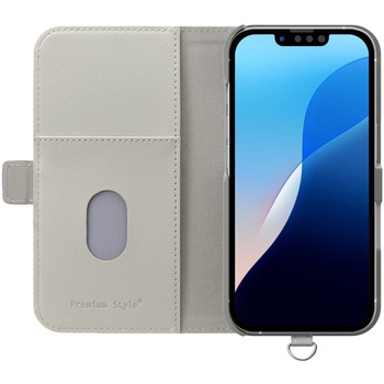 iPhone16e用 サフィアーノ調フリップカバー PGA