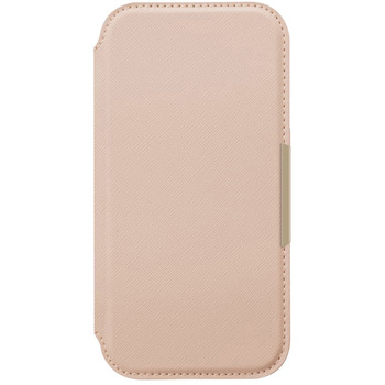 iPhone16e用 サフィアーノ調ガラスフリップケース PGA