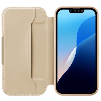 iPhone16e用 スエード調ガラスフリップケース PGA