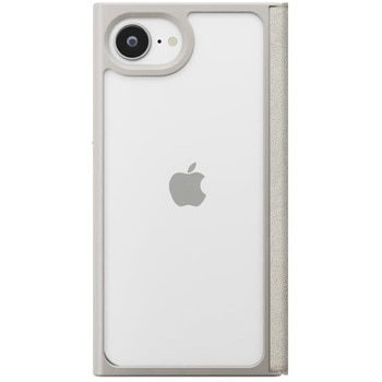 iPhone16e用 スエード調クリアフリップケース PGA