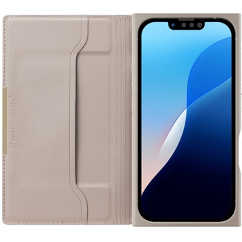 iPhone16e用 スエード調クリアフリップケース PGA