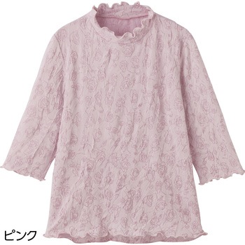 821700 7分袖背中ゆったり着心地Tシャツ 愛情介護