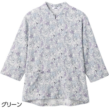821161 7分袖ロングファスナーTシャツ 愛情介護
