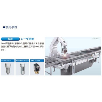 窒素ガス精製ユニット システムタイプ NSUシリーズ ショート+ショートサイズ(NPTねじ) CKD
