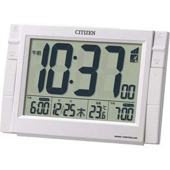 8RZ150-002 電波デジタル時計 Wアラーム付 1台 リズム 【通販モノタロウ】