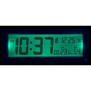 8RZ195-023 電波デジタル時計 夜間自動点灯ライト付 リズム アラーム